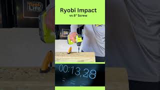 Ryobi Impact vs 8quot Screw PSBID01 tools powertools automobile short ryobi diy impact [upl. by Melisande344]