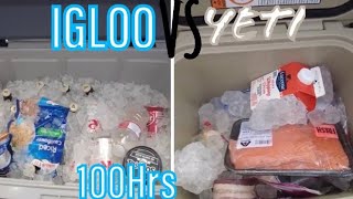 YETI vs IGLOO Coolers 100Hrs [upl. by Agnimod]