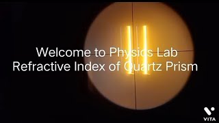 Refractive Index of Quartz Prism [upl. by Almita946]