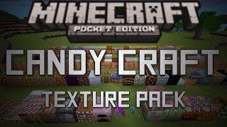 CANDY CRAFT Minecraft Pocket Edition Texture Pack Review [upl. by Yole195]