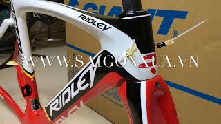 Khung sườn xe đạp đua Ridley Lotto full carbon [upl. by Adiuqal]