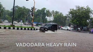 Vadodara Monsoon Full Rain Water 💦  Jupiter Chokdi Road 2024  24072024 vadodaracity news 📰 [upl. by Otilia]