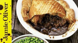 Steak amp Guinness Pie  Jamie at Home [upl. by Hudgens]