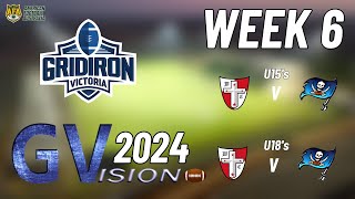 Gridiron Victoria Juniors Week 6  Western Crusaders V Geelong Buccaneers gridironvictoria [upl. by Retsev]