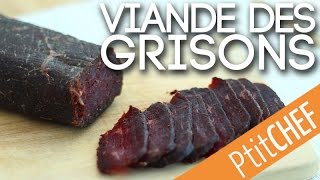 Recette de viande des grisons  Ptitchefcom [upl. by Crandall817]