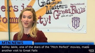 quotPitch Perfectquot star Kelley Jakle promotes healthy lifestyle in Great Falls [upl. by Nnylg]