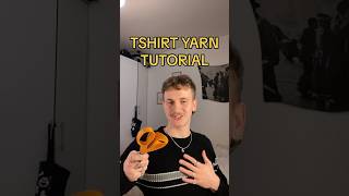 How to Make Tshirt Yarn❣️🧶 tshirtyarn howtomakeyarn tshirtupcycle thriftflip diy fashion [upl. by Smallman]