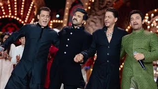 Anant Ambani Ke Wedding Celebration Par Salman Shahrukh Aamir Khan Ka Dance [upl. by Hourihan388]