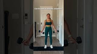 Crush your workout in just 20 minutes with this allstanding fullbody  abs dumbbell routine [upl. by Ahseym]