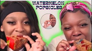 Watermelon Popsicles With Chamoy Tajin [upl. by Eissirc300]