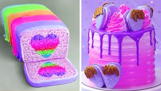 Most Satisfying Colorful Cake Decorating Hacks Compilation  So Yummy Cake Decorating Ideas [upl. by Suez]