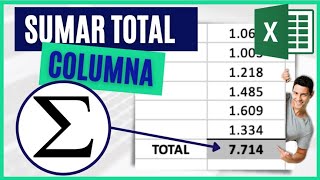 Cómo SUMAR valores de una COLUMNA en Excel ➕ Fácil y Rapido 2024 [upl. by Atnuahs]