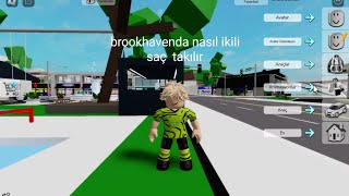 roblox brookhavenda ikili saç nasıl takılır roblox brookhaven [upl. by Trescott836]