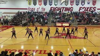 Yorkville High School Foxettes Varsity Dance 22124 basketball playoff routine [upl. by Sudnak273]