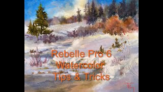 Rebelle Watercolor Tips and Tricks HD 1080p [upl. by Eenerb]