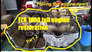 Yamaha FZR 1000 Exup Full engine restoration Part 2 [upl. by Ttenna]