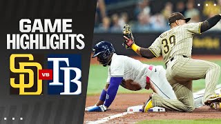 Padres vs Rays Game Highlights 83024  MLB Highlights [upl. by Anihc]