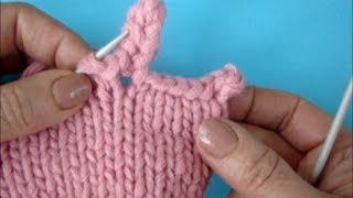 Закрытие петель пико  Кnitting bind off  Вязание спицами 61 [upl. by Aihsinyt251]