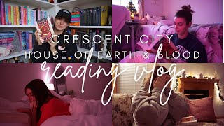 READING VLOG  Crescent City House of Earth amp Blood ✨no spoilers✨ [upl. by Alraep]