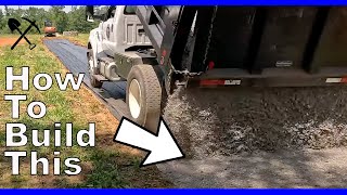 Install a Gravel Driveway 4 steps in 5 minutes [upl. by Nylhtiak]