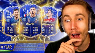 HUGE TOTY ATTACKERS PACK OPENING FIFA 22 TEAM OF THE YEAR [upl. by Ivad]