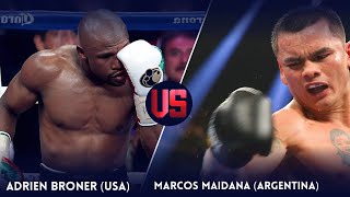 Adrien Broner vs Marcos Maidana  Full Fight Breakdown amp Highlights USA vs Argentina [upl. by Esinyl]