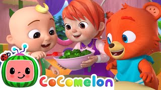 Yes Yes Vegetables Baby Animal Version  CoComelon Nursery Rhymes amp Kids Songs [upl. by Berlinda]