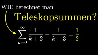 Teleskopsummen berechnen Teleskopreihen Konvergenz Beispiel [upl. by Aelyak]