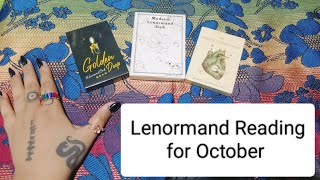 Lenormand Reading for October 🌹 🌿 Pick a pile [upl. by Araldo]