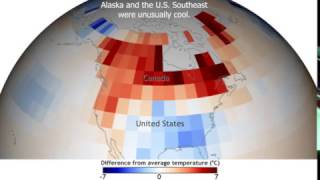 Arctic Oscillation Left Its Mark on N Hemisphere 2010 Temps [upl. by Harcourt667]