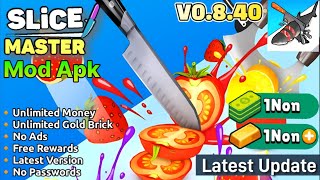 Slice Master Mod Apk v061 Unlimited Money No Ads Free Rewards Latest Version 2024 [upl. by Galvan]