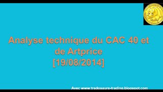 Analyse technique CAC 40 et de Artprice Apprendre le trading et Ichimoku [upl. by Sulohcin]