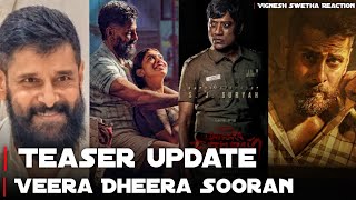 ⚔️🥵 Veera Dheera Sooran Teaser Update💥 Chiyaan Vikram  SJ Suryah  GV Prakash  SUArunkumar shorts [upl. by Htebzil]