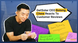 GetSolar CEO Bolong Chew Reacts To Customer Reviews surprise ending [upl. by Ahsiet]