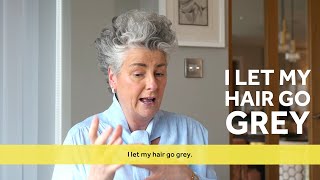 Dare To Go Grey Maxine Laceby Shares Her Grey Hair Journey 💛 [upl. by Fabrianne522]