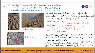 1 Phénomènes géologiques externes  Les figures sédimentaires  1BAC SC EX1BAC SM [upl. by Acinorehs]