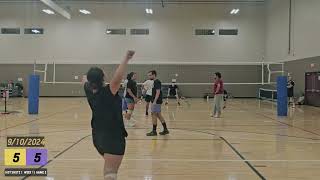 coed vb league  desert breeze week 1 game 2  HOT SHOTZ  91024 [upl. by Innes]