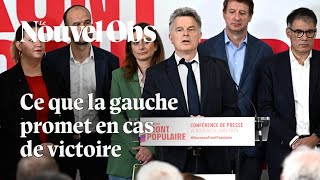 Le Nouveau Front populaire dévoile le programme de la gauche pour les législatives [upl. by Sharline]