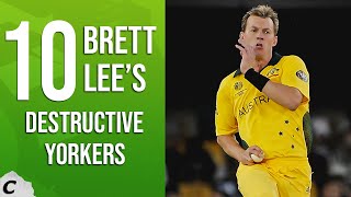 Brett Lees Top 10 Destructive Yorkers of His Career🔥 [upl. by Inail]