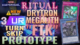 3 URs Drytron Megalith quotFTKquot with Amorphactor Pain  YuGiOh Master Duel Ritual Festival Event [upl. by Silevi]