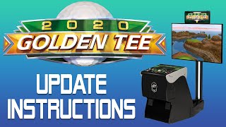 Golden Tee 2020 Update Instructions [upl. by Rodrique]