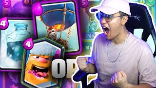 EL REY 🏆 de los MAZOS de GLOBO LEÑADOR HIELO en Clash Royale [upl. by Anivlek]