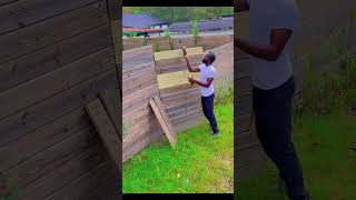 Easy Fence repair DIY foryou diy fyp fypシ゚viral viralvideo contentcreator [upl. by Horace]