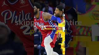 76ers Embiid amp George Out for Season Opener nba viralvideoshorts [upl. by Tevlev846]