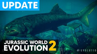 DLC ESPECIES MARINAS PREHISTORICAS 😱  Jurassic World Evolution 2 [upl. by Ayet589]