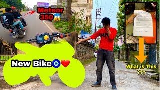 Race with Meteor 350 🫣🤣 Bike Replace 🥳 নম্বর প্লেট এসে গেলো 😃 [upl. by Saxen]