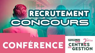 Forum des CDG 2024  Conférence  Concours et recrutement [upl. by Cosme]