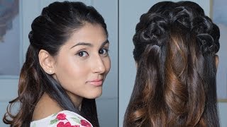 Gorgeous Half Up Half Down Hairdo  Quick amp Easy Hairstyles [upl. by Hendrickson]