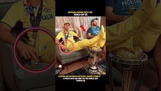 Mitchell Marsh With The World Cup 😳  India vs Australia  indvsaus mitchellmarsh cwc23 shorts [upl. by Charlene]