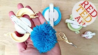 Clover Pom Pom Maker Tutorial  Easy Pom Pom DIY [upl. by Refinaj]